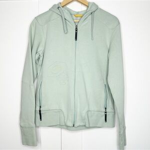 Mountain Hardwear Full Zip Up Hoodie Large teal mint green athletic Gorpcore